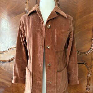 Vintage 1970s Guy LaRoche Brown Corduroy Jacket FR Size 36 S/M